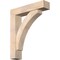 Ekena Millwork Thorton Block Smooth Bracket w/ Offset Brace, Douglas Fir, 7 1/2"W x 34"D x 40"H BKT0806X34X40THR05SDF - alternate 1